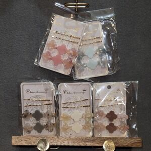 Clover Accessory Clover Shaped Hair Pins 5 Pack Set Women's Fashion Hair Clips